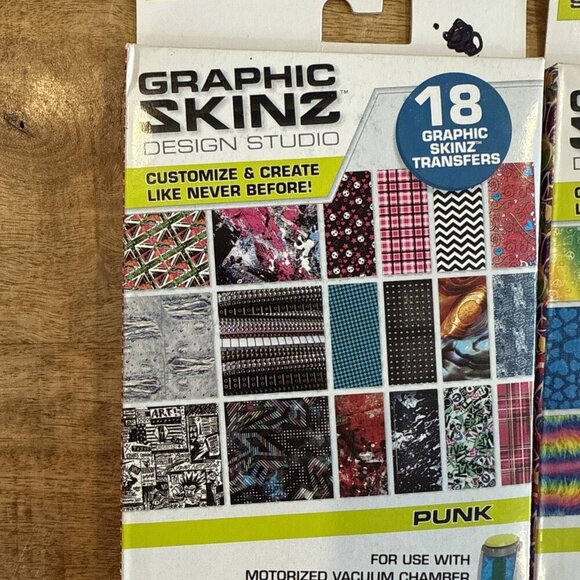Graphic Skinz Studio Skin Pack Transfer Refill Kit by RoseArt ~18 each Lot Of 5 - Picture 2 of 8
